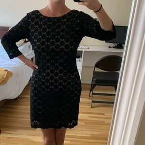 Black lace dress